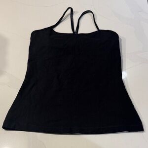 Lululemon Black Strappy Camisole Tank Top